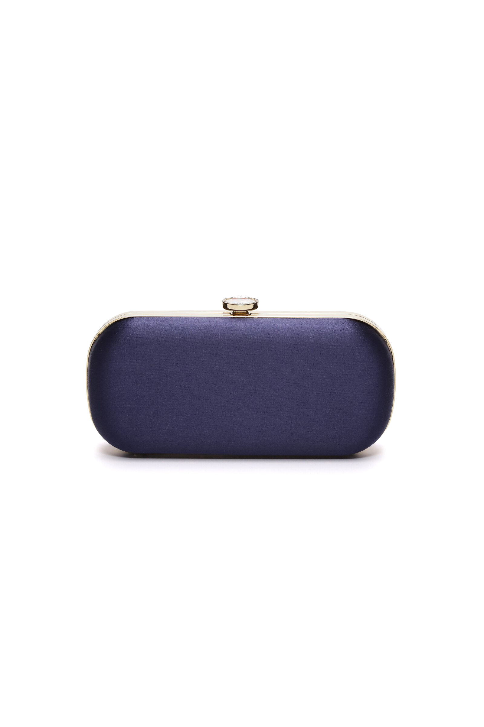 Navy satin handbag best sale