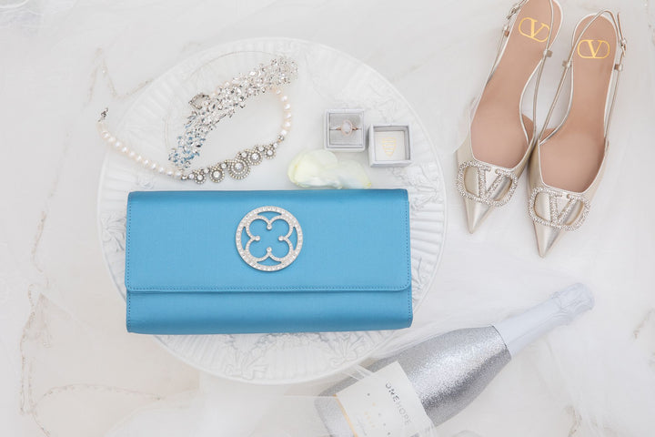 Discover Your Perfect Something Blue Clutch for Your Wedding Day with Bella Rosa