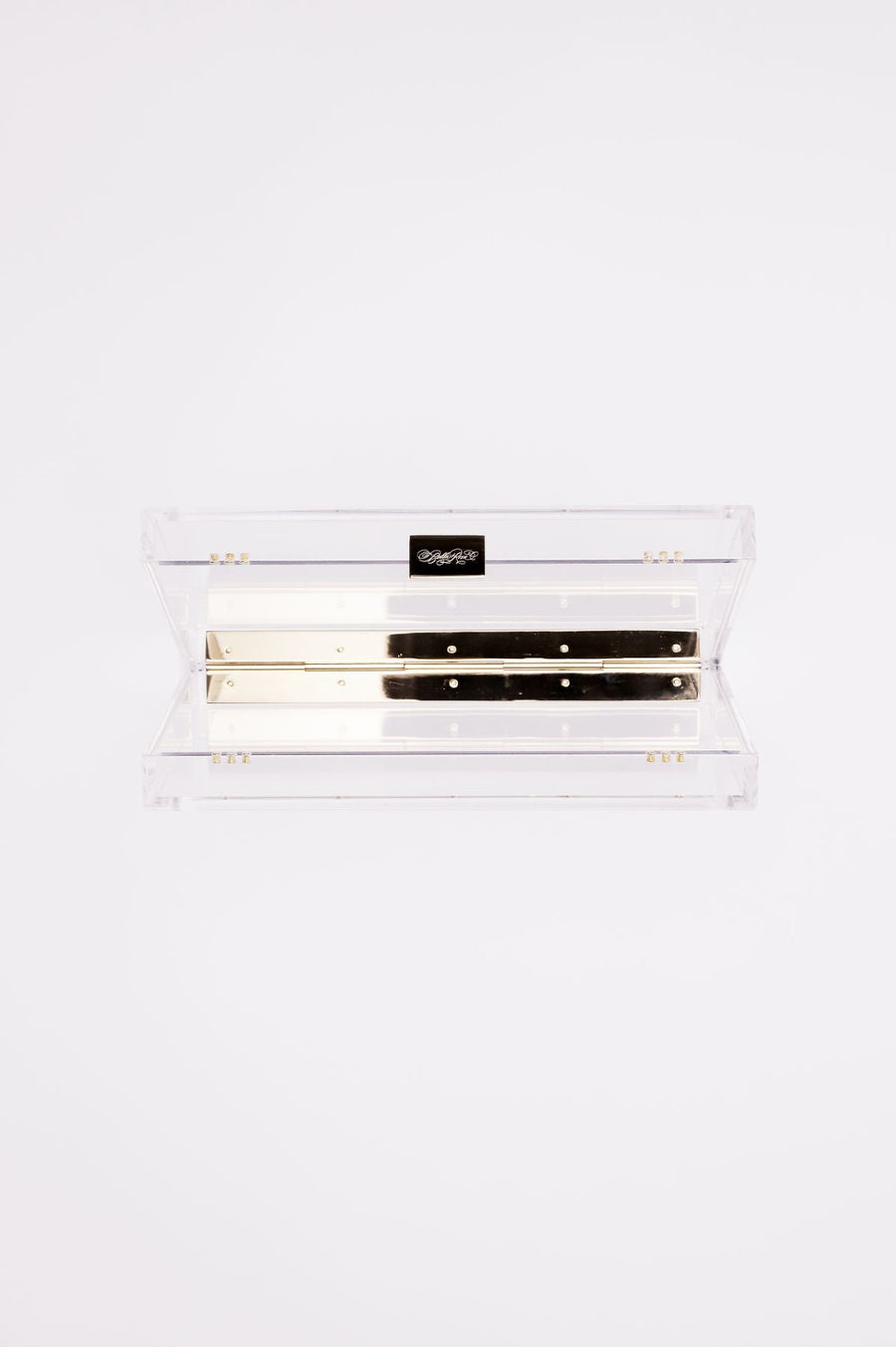 Top open view of the Mia acrylic case.