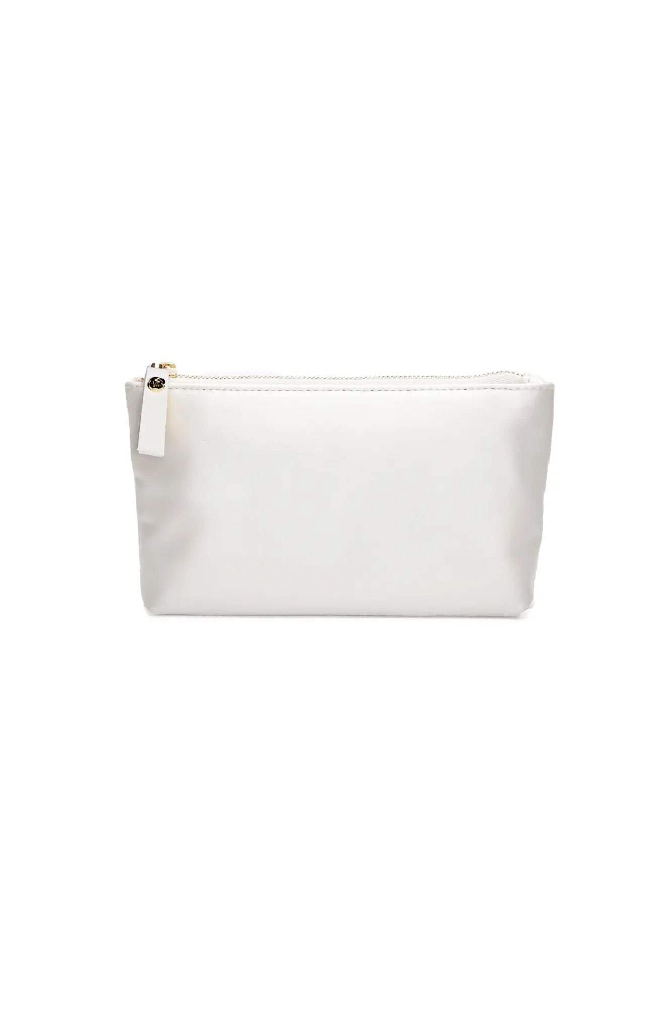 An Italian Mia Acrylic Clutch with Ivory Satin Zipper Pouch isolated on a white background from The Bella Rosa Collection.