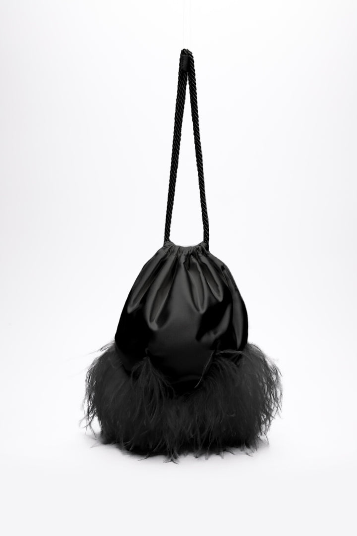 Clare V. Emma Drawstring Bucket Bag Plum Leather Mini Crossbody NEW –  Celebrity Owned