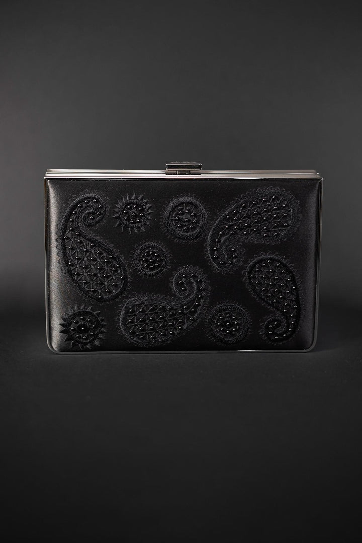 A Venezia Clutch x MICAELA from The Bella Rosa Collection with luxury paisley design.