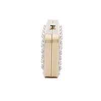 Gold-colored Venezia Bridal Pearl with Crystals Clutch x MICAELA by The Bella Rosa Collection