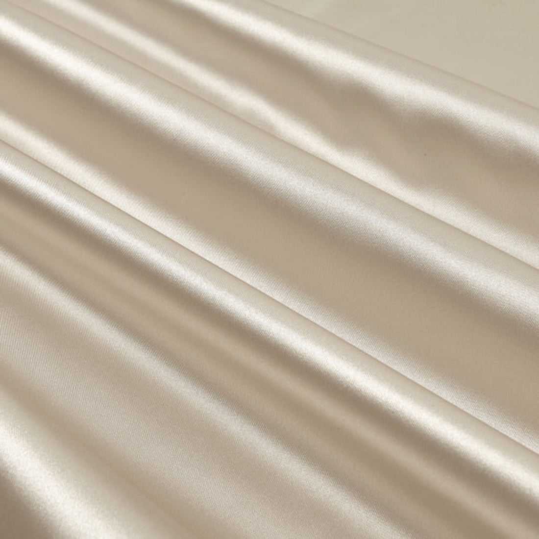 Golden Champagne Satin Fabric Swatch